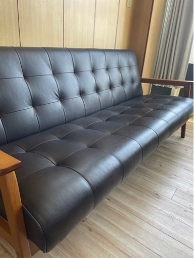 ソファ　170㎝　ブラック　新品に近い美品