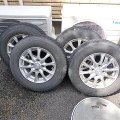 155/80R13 4H PCD100 +36 アルミ&スタッド