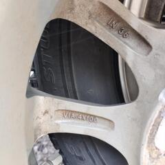 155/80R13 4H PCD100 +36 アルミ&スタッド