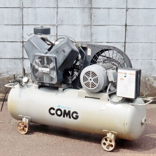 新潟発 アネスト岩田 エアーコンプレッサー COMG TLD37-10 200V 三相 中古 工具 自動車 板金塗装 整備 動作確認済 倉庫保管 ANEST IWATA