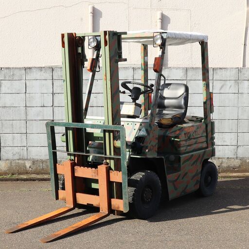 新潟発 トヨタ フォークリフト 5FGL10 1t MT ガソリン 揚高3ｍ 動作確認済 引取限定 倉庫保管 積載 運搬 荷揚げ 自家塗装 中古 TOYOTA
