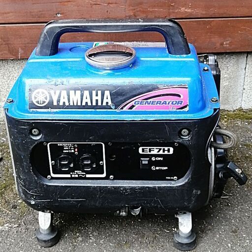 整備済＞YAMAHA ポータブルエンジン発電機 EF7H 現品管理番号：0705JPV5