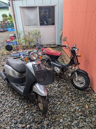 商談中、北海道函館、原付、ツディ、ランディ、２台ジャンクセット