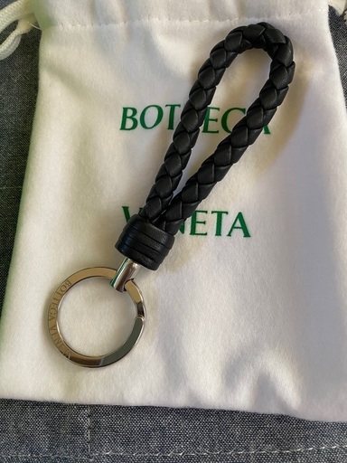 ボッテガヴェネタ 黒 キーリング 新品同様 ボッテガヴェネタ
