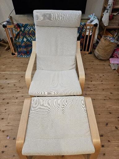 IKEA ポエング オットマン セット POÄNG ポエング オットマン