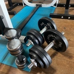 ベンチプレスセット+セーフティバー+ダンベルセット