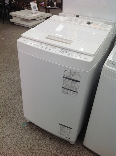 「ジモティー見た」で5％OFF！【7kg全自動洗濯機】7kg全自動洗濯機 TOSHIBA 東芝 AW-70G 7kg 2018年製:ホワイト