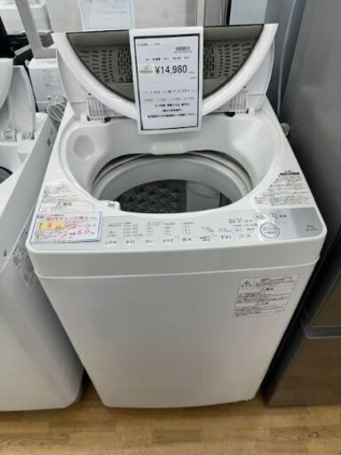 【ドリーム川西店御来店限定】 東芝 洗濯機 AW-6G6 6.0ｋｇ 2019年製 動作確認／クリーニング済み 【2002146255601703】