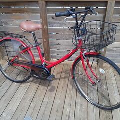 中古 Panasonic 電動アシスト自転車 A.girl’s 新車価格110000円　バッテリー長押し4点灯　スイッチパネルやや不具合あり 中古 Panasonic 電動アシスト自転車 A.girl's 新車価格110000円