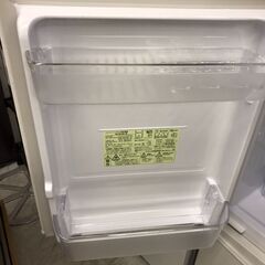 SHARP/シャープ　2ドア　冷蔵庫　137L　SJ-D14D-W　2018年製