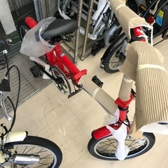 noconoco/16インチ折りたたみノンパンク自転車／赤