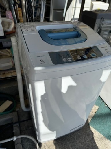 【リサイクルサービス八光】2015年製　日立  全自動洗濯機（5.0kg） ピュアホワイト NW-5TR W