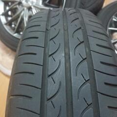受付終了しました。(値下げしました！)中古夏タイヤ&ホイール4本セット155/65R14