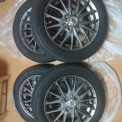受付終了しました。(値下げしました！)中古夏タイヤ&ホイール4本セット155/65R14