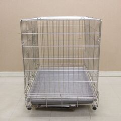 ペットケージ ケージ ゲージ ステンレス 底板プラスチック サイズ約 H 660 W740 D540 (E2908mxY)