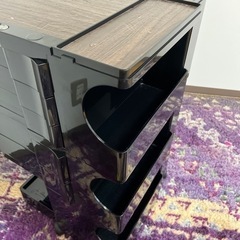 B-LINE ビーライン BOBY WAGON ボビーワゴン 3段5トレイ 収納 多機能 ワゴン トルネード ブラック キャスター付 　　家具 収納家具 カラーボックス