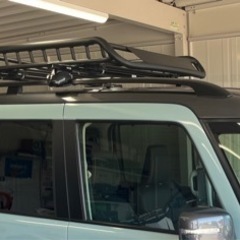 ルーフラック　アルミ　ブラック　軽自動車