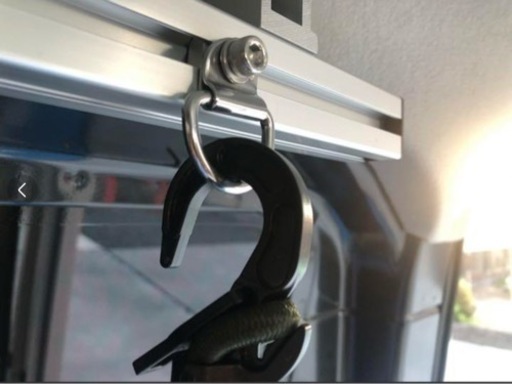 高強度サイドユーティリティバー1200㎜アルミ素地アルマイト処理2本  