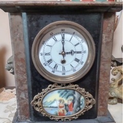 古美術品 アンティーク 手巻き 置き時計