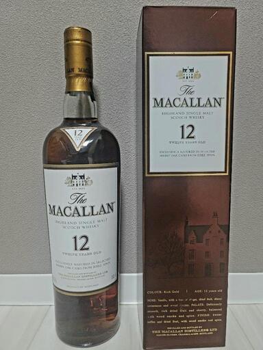 MACALLAN マッカラン12年　旧ボトル\nシェリーオーク