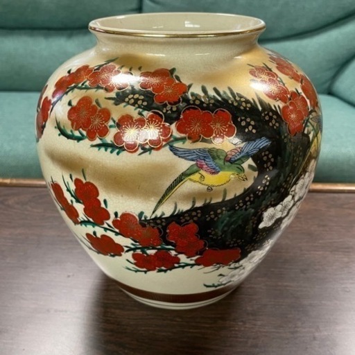 高さ120cm 大型花瓶　骨董品　変わり絵　和柄 高さ120cm 大型花瓶 骨董品 変わり絵 和柄