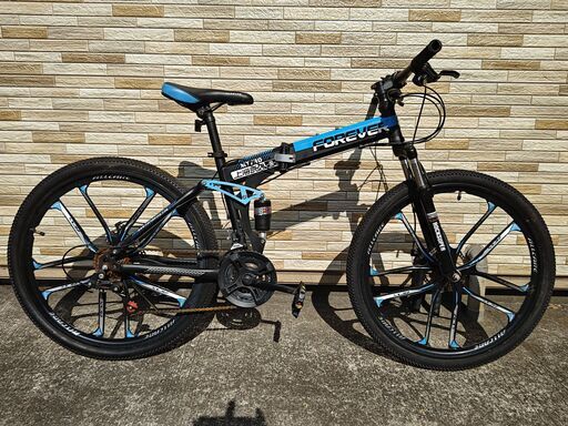 中古自転車 3×7段変速 400MM 折り畳み式MTB軽整備済み 防犯登録対応 町田市 相模原市 MM318