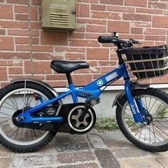 自転車 マウンテンバイク 16インチ ブルー ジープ jeep 補助輪付き