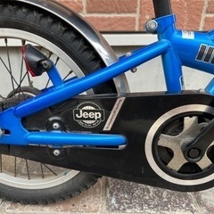 自転車 マウンテンバイク 16インチ ブルー ジープ jeep 補助輪付き