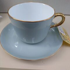 ★ジモティー割引有★ 大倉陶園 色蒔き モーニングカップ&ソーサー1客 未使用品