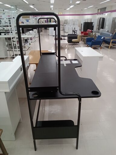 ☆ジモティ割あり☆ IKEA 学習机 ブラック W140×D74×H146.5 クリーニング