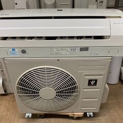 K05423　中古エアコン 富シャープ 2019年製 主に6畳用 冷房能力 2.2KW / 暖房能力 2.5KW