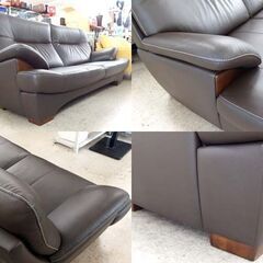 カリモク 3人掛けソファ 幅200cm チターノ ブルックス ブラウン/茶 長椅子 三人掛け Karimoku chitano トリプルソファ 札幌市 北区 屯田