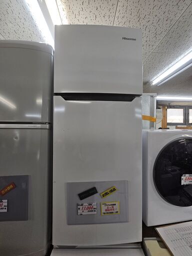 【リサイクルショップどりーむ鹿大前店】No.10227　ハイセンス　2ドア冷蔵庫　2019年製　全体容量120L　1人暮らしに最適なサイズです♪