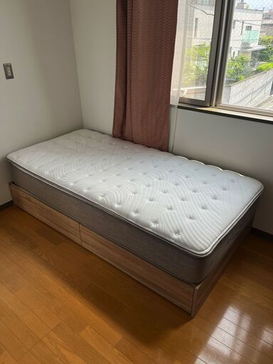 【快眠】ニトリ シングルベッドとマットレスのセット売り