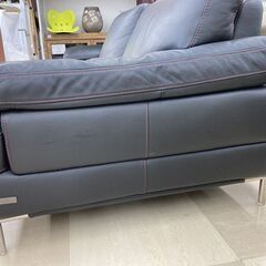 カウチソファ　KELVIN GIORMANI　本革　ﾌﾞﾗｯｸ　