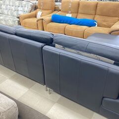 カウチソファ　KELVIN GIORMANI　本革　ﾌﾞﾗｯｸ　