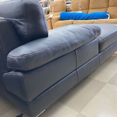 カウチソファ　KELVIN GIORMANI　本革　ﾌﾞﾗｯｸ　