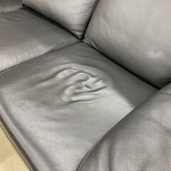 カウチソファ　KELVIN GIORMANI　本革　ﾌﾞﾗｯｸ　