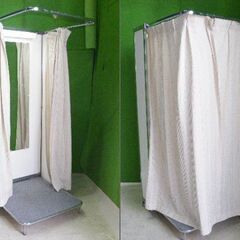 (発送もOK)　折り畳み式フィッティングルーム キャスター付き■試着室・催事■C-1451