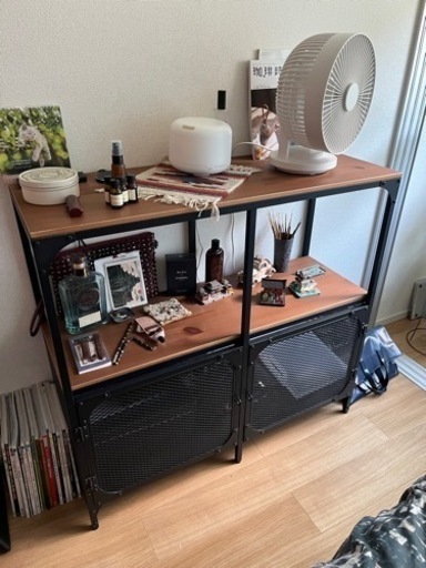IKEA Fjällbo シェルフユニット ブラック 100 x 95cm