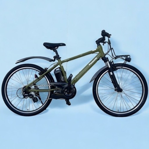 【使用数回のみ室内保管車】超美品 23年Panasonic 電動アシスト自転車 ハリヤ 26型