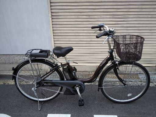 [YAMAHA]PAS Natura(パス ナチュラ)26吋 電動アシスト自転車 12.3Ahバッテリー+充電器+キー3本(ブラウン)