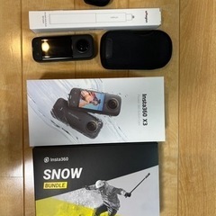 Insta360 X3本体＋自撮り棒120cm＋レンズキャップ＋SD64GB+スキーセット