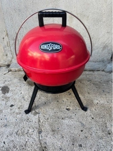 美品‼️USKINGSFORDBBQ卓上グリルバーベキューグリルバーベキュー釜スモークグリル（小）サイズプロフ必読