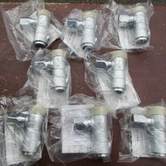 ☆光陽産業 LPガス用 15A 1/2 UI・ULガス栓 フレキ直接続◇8個セット  