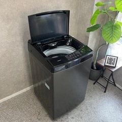 ☑︎ご成約済み🤝 IRIS OHYAMA 洗濯機 8kg✨ 品のあるブラック🐦‍⬛ 2019年製⭕️