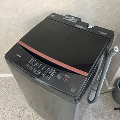 ☑︎ご成約済み🤝 IRIS OHYAMA 洗濯機 8kg✨ 品のあるブラック🐦‍⬛ 2019年製⭕️