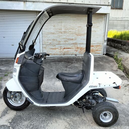 ホンダのジャイロキャノピー　2スト、エンジンセル一発始動でチャンバー付き