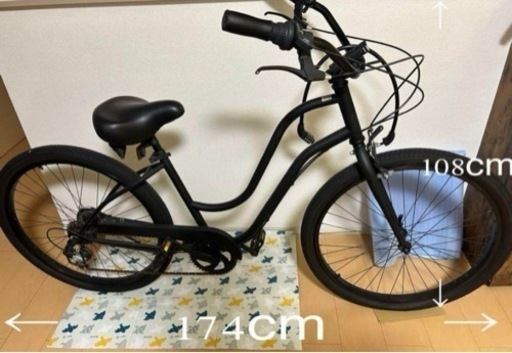 ※決まりました※ビーチクルーザー　自転車　マットブラック