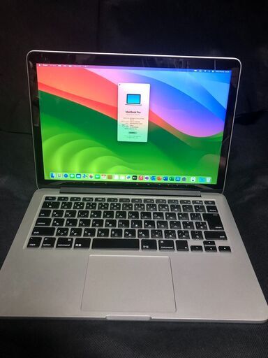 MacBook Pro Retina 13インチ Late2013・Core i5・メモリー8GB・SSD-256GB・SonomaとOffice2019インストール済み・Windows11とのデュアルブート設定済みで即使用可能